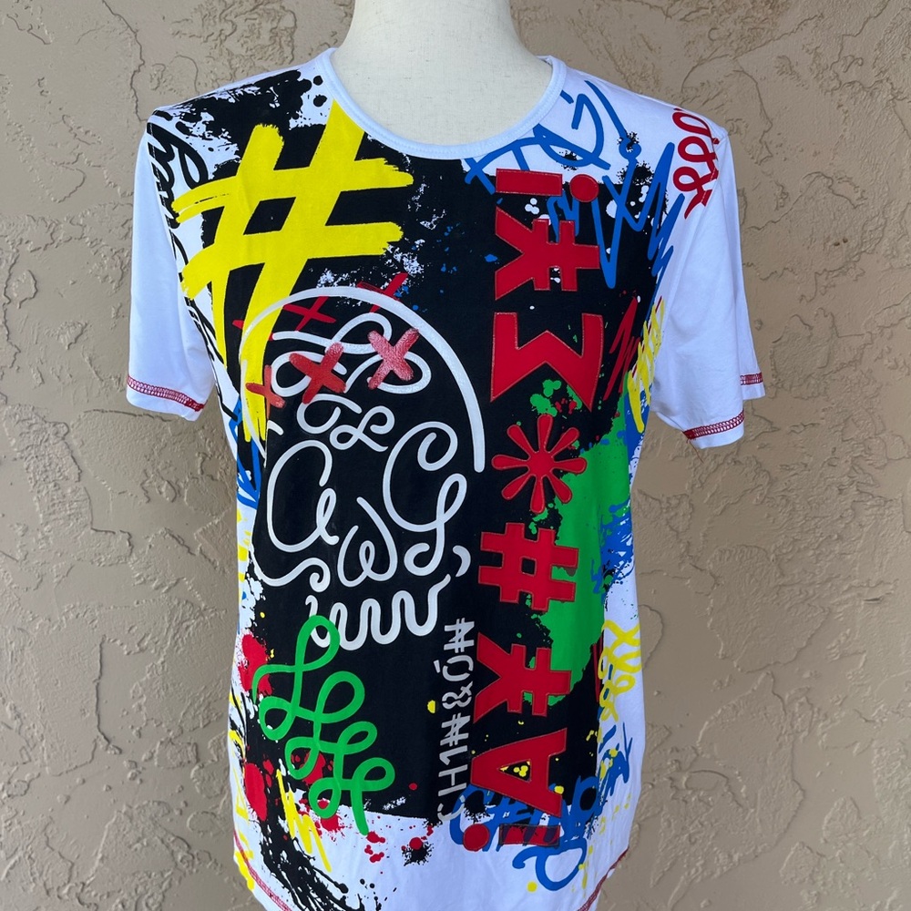 Ay Guey! Colorful Graphic T-Shirt